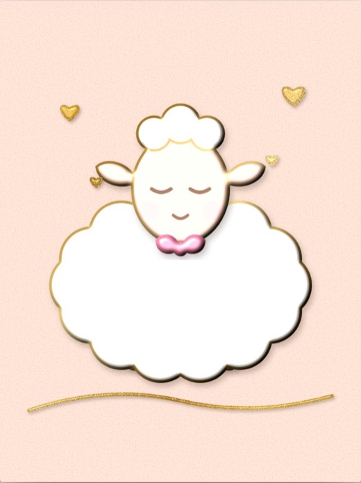 Little Lamb: a sleepy lamb on a fluffy cloud